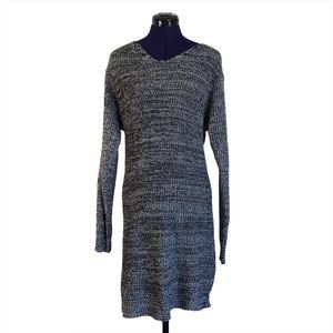 Derek Heart Plus Black White Knit Sweater Dress